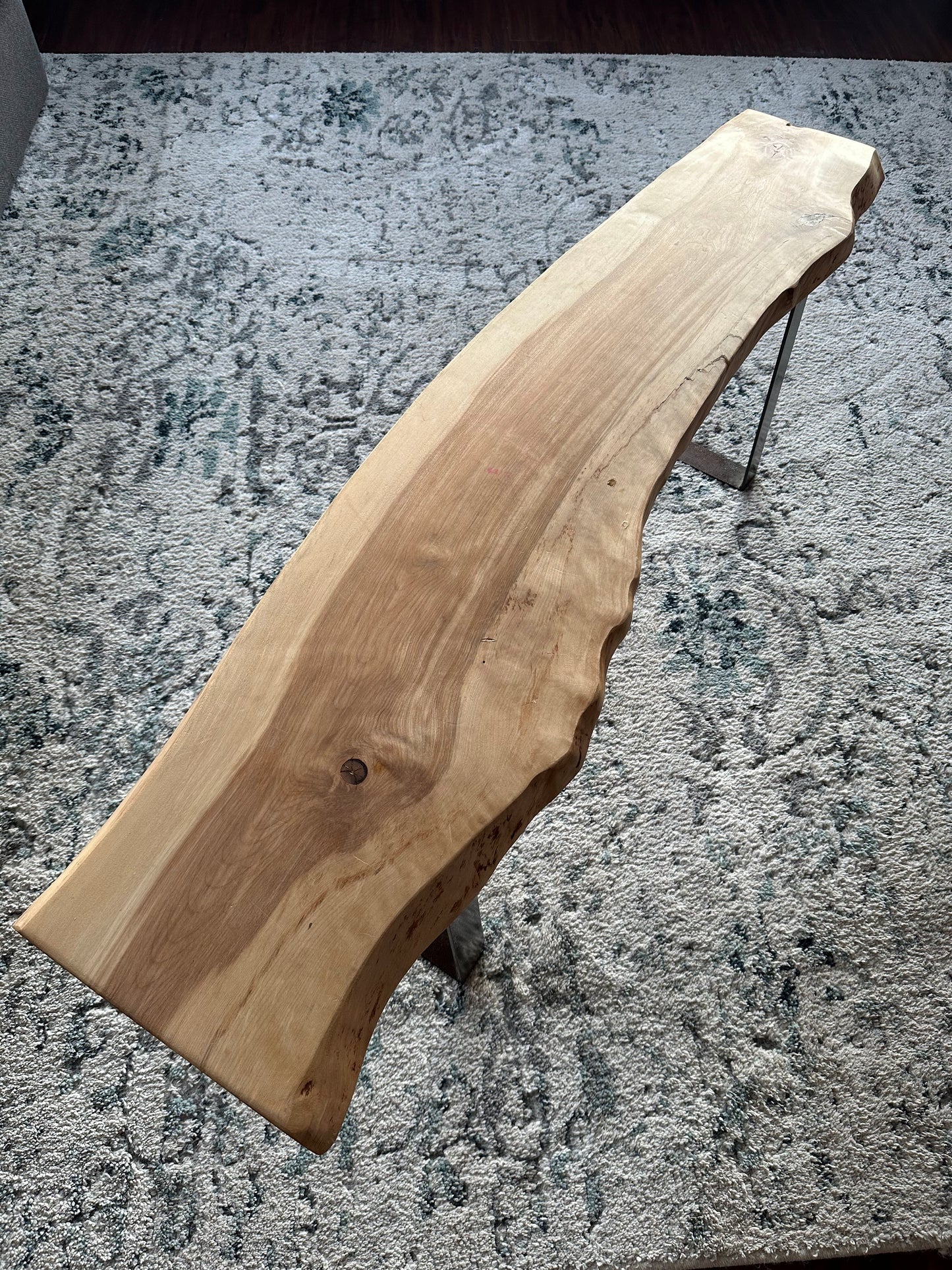 Live Edge Alaskan Birch bench