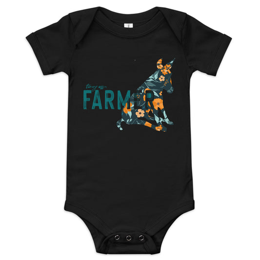 Tiny Ass Farmer Baby short sleeve one piece